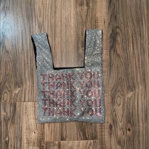 Chain mail shopping bag hand bag.